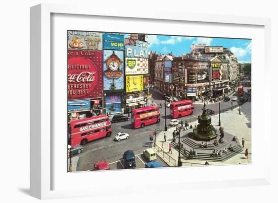 Picadilly Circus, London, England-null-Framed Art Print