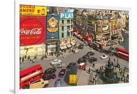 Picadilly Circus, London, England-null-Framed Art Print