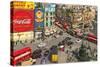 Picadilly Circus, London, England-null-Stretched Canvas