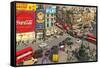 Picadilly Circus, London, England-null-Framed Stretched Canvas