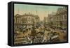 Picadilly Circus, London, England-null-Framed Stretched Canvas