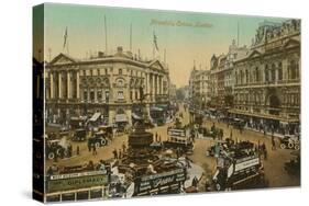 Picadilly Circus, London, England-null-Stretched Canvas