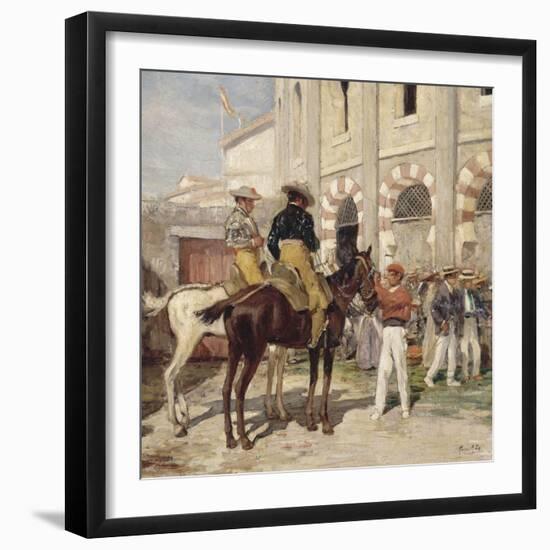 Picador à l'entrée des Arènes-Achille Zo-Framed Giclee Print