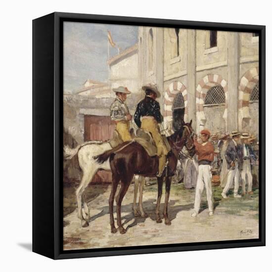 Picador à l'entrée des Arènes-Achille Zo-Framed Stretched Canvas