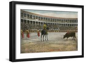 Picador in Bullfight, Spain-null-Framed Art Print