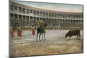 Picador in Bullfight, Spain-null-Mounted Art Print