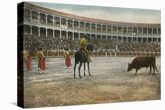 Picador in Bullfight, Spain-null-Stretched Canvas