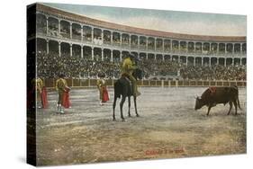 Picador in Bullfight, Spain-null-Stretched Canvas