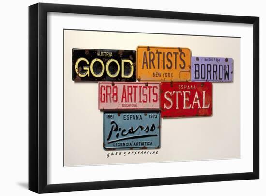 Picasso Artists Steal-Gregory Constantine-Framed Giclee Print