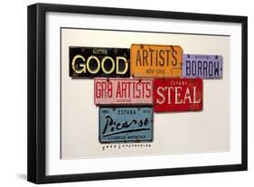 Picasso Artists Steal-Gregory Constantine-Framed Giclee Print