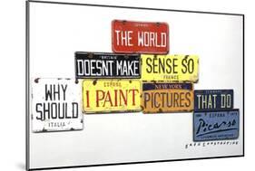 Picasso Make Sense-Gregory Constantine-Mounted Giclee Print