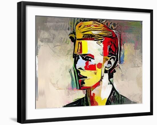 Picasso Reimagined - David Bowie-Mark Gordon-Framed Giclee Print