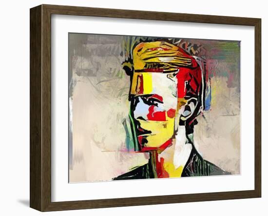 Picasso Reimagined - David Bowie-Mark Gordon-Framed Giclee Print