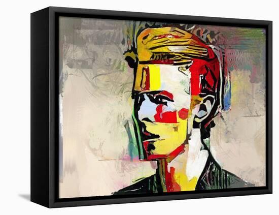 Picasso Reimagined - David Bowie-Mark Gordon-Framed Stretched Canvas