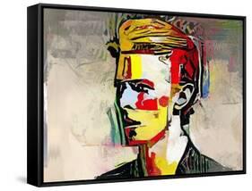 Picasso Reimagined - David Bowie-Mark Gordon-Framed Stretched Canvas