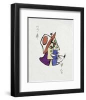 Picasso’s Women Playing Card - 3 of Spades-Holly Frean-Framed Limited Edition