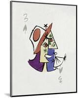 Picasso’s Women Playing Card - 3 of Spades-Holly Frean-Mounted Limited Edition