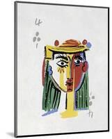 Picasso’s Women Playing Card - 4 of Clubs-Holly Frean-Mounted Limited Edition