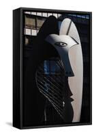 Picasso Sculpture Chicago Morning-Steve Gadomski-Framed Stretched Canvas