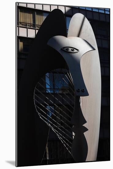Picasso Sculpture Chicago Morning-Steve Gadomski-Mounted Photographic Print