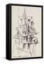 Picasso sketches 111, 1988 (drawing)-Ralph Steadman-Framed Stretched Canvas