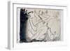 Picasso sketches 137, 1988 (drawing)-Ralph Steadman-Framed Giclee Print