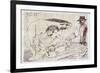 Picasso sketches 142, 1988 (drawing)-Ralph Steadman-Framed Giclee Print