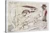 Picasso sketches 142, 1988 (drawing)-Ralph Steadman-Stretched Canvas