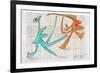 Picasso sketches 16, 1988 (drawing)-Ralph Steadman-Framed Giclee Print