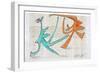 Picasso sketches 16, 1988 (drawing)-Ralph Steadman-Framed Giclee Print