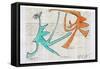 Picasso sketches 16, 1988 (drawing)-Ralph Steadman-Framed Stretched Canvas