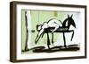 Picasso sketches 180, 1988 (drawing)-Ralph Steadman-Framed Giclee Print