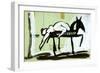 Picasso sketches 180, 1988 (drawing)-Ralph Steadman-Framed Giclee Print