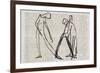 Picasso sketches 64, 1988 (drawing)-Ralph Steadman-Framed Giclee Print