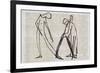 Picasso sketches 64, 1988 (drawing)-Ralph Steadman-Framed Giclee Print