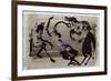 Picasso sketches 96, 1988 (drawing)-Ralph Steadman-Framed Giclee Print
