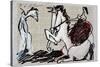 Picasso sketches 98, 1988 (drawing)-Ralph Steadman-Stretched Canvas