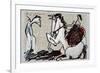 Picasso sketches 98, 1988 (drawing)-Ralph Steadman-Framed Giclee Print