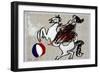 Picasso sketches 99, 1988 (drawing)-Ralph Steadman-Framed Giclee Print