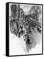 Piccadilly 1888-Joseph Pennell-Framed Stretched Canvas