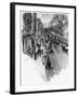 Piccadilly 1888-Joseph Pennell-Framed Art Print