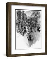 Piccadilly 1888-Joseph Pennell-Framed Art Print