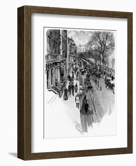 Piccadilly 1888-Joseph Pennell-Framed Art Print