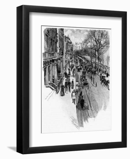 Piccadilly 1888-Joseph Pennell-Framed Art Print