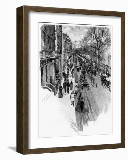 Piccadilly 1888-Joseph Pennell-Framed Art Print