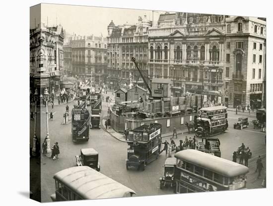 Piccadilly Circus 1928-null-Stretched Canvas