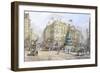 Piccadilly Circus and Shaftesbury Avenue-John Sutton-Framed Giclee Print