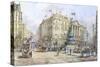 Piccadilly Circus and Shaftesbury Avenue-John Sutton-Stretched Canvas