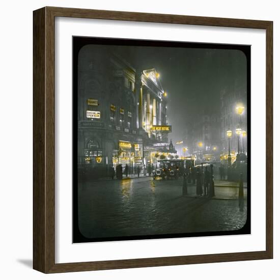 Piccadilly Circus by Night-null-Framed Photographic Print