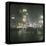 Piccadilly Circus by Night-null-Framed Stretched Canvas